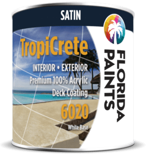 Bucket of Tropicrete from Tampa paint store Florida Paints.