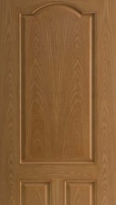 Wood stain fiberglass door