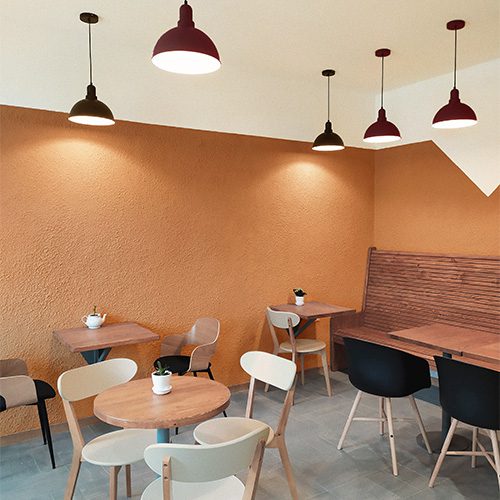 Dining room in restaurant