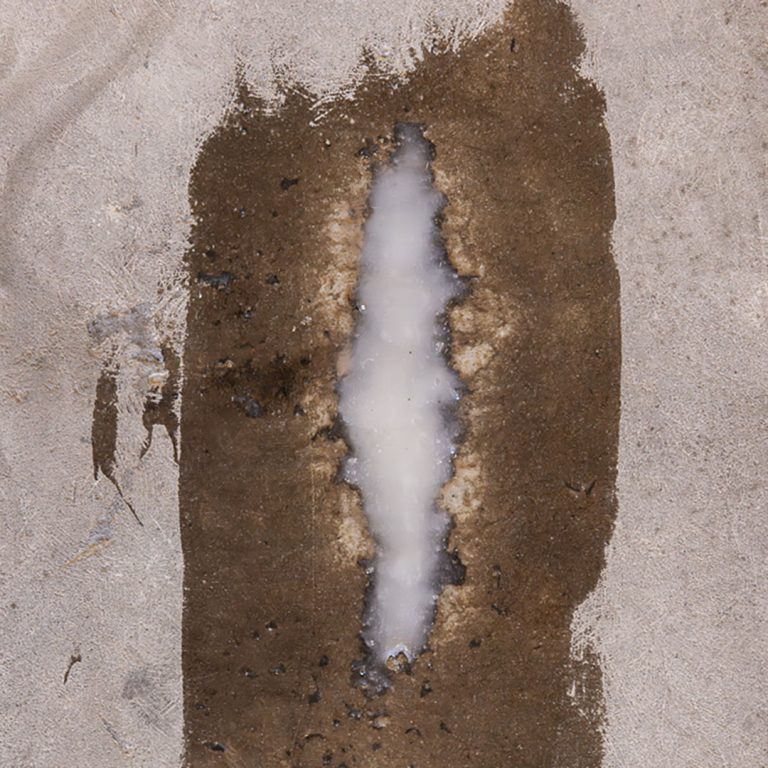 Crack filled in concrete ground. Crack filled in concrete ground.